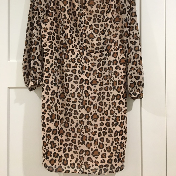 🦋2/$15🦋 NWT A New Day Leopard Print Dress - Picture 3 of 7
